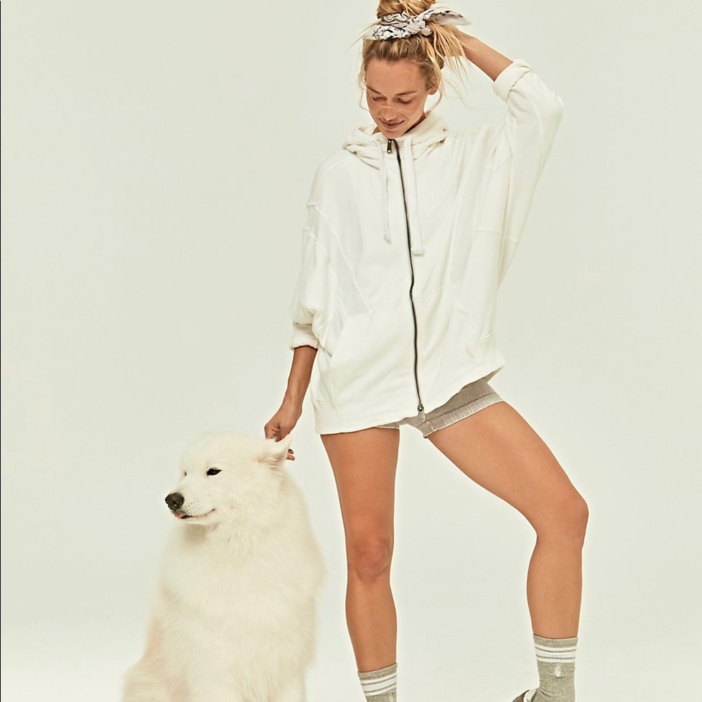 Oversized Free People Zip Up